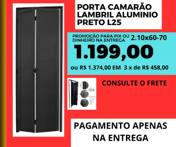 porta camarão aluminio lambril cod por 558- 2.10x70- pagamento na entrega