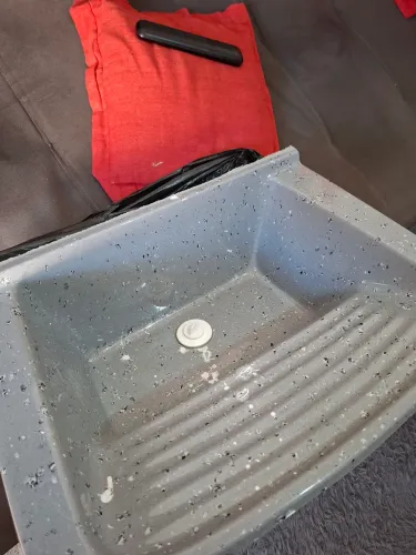 Tanque De Lavar Roupa Em Mármore Sintético Granitado
