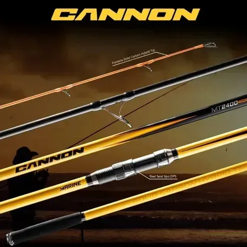 Vara cannon 4,20 m híbrida 100-200 casting