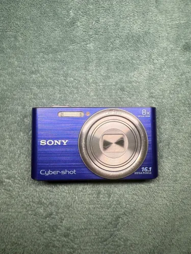 câmera sony cybershot dsc w730 16mp azul