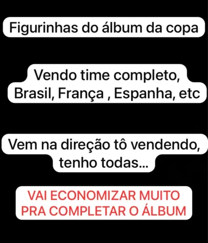 Figurinha da copa réplicas idênticas 