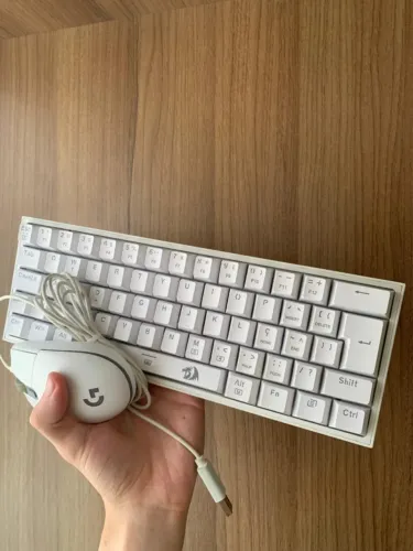 KIT GAMER - TECLADO MECÂNICO REDRAGON RGB + MOUSE LOGITECH RGB