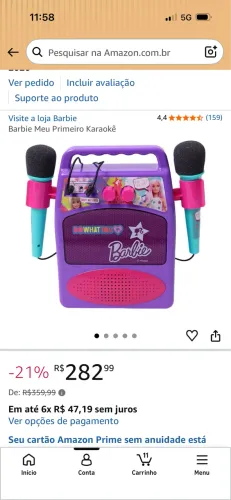 Karaokê Barbie novo