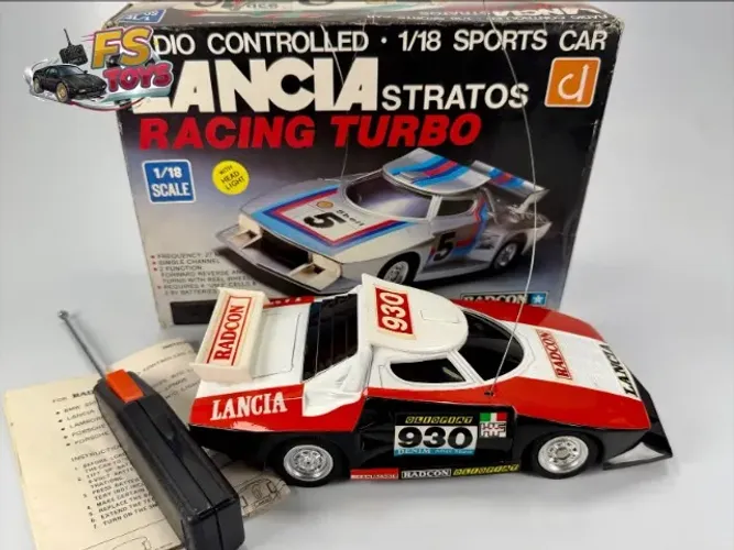 Carrinho controle remoto Lancia Stratos Radcon 1/18 Funcionando c/garantia