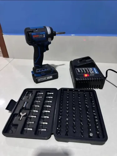 Parafusadeira Hércules Profissional com LED - Bateria Inclusa