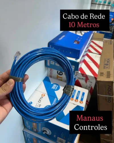 Cabo de Rede Internet 10 Metros RJ45 - Ponto do Uso