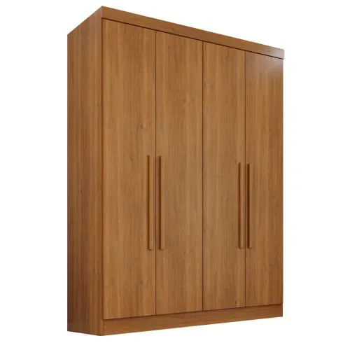 Guarda-Roupa Solteiro 4 Portas 2 Gavetas