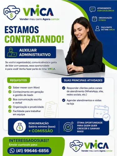 Vaga de Emprego Auxiliar Administrativo 