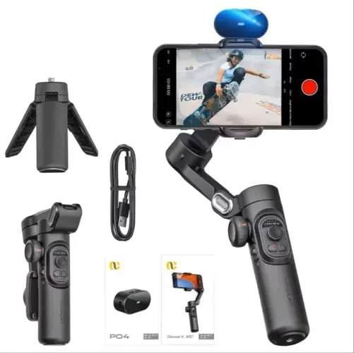 Estabilizador Gimbal Portátil de 3 Eixos AOCHUAN SmartXE para Smartphone, iPhone e Android