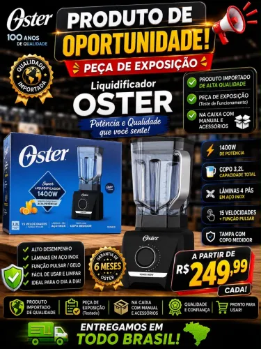 Liquidificador Oster lacrado 1400W