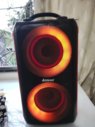 Caixa de Som Portátil Amvox ACA 600 BagVox - 600W RMS Bluetooth-NOVA