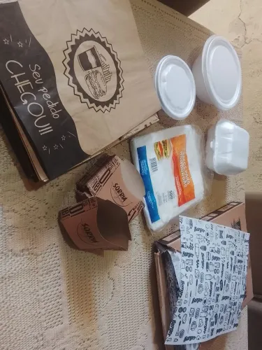 Embalagens para lanche/hambúrguer 