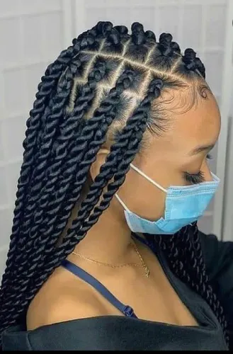 Twists ou trança solta 