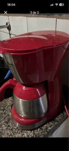 Cafeteira Britânia Vermelha Nova Usada Apenas Uma vez ?