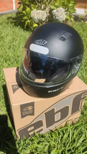 Capacete EBF Preto Fechado Tradicional NOVO na caixa