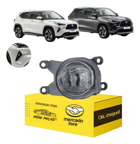 Farol Milha Auxiliar Toyota Yaris Cross 2026 Led Novo Ld Cristal