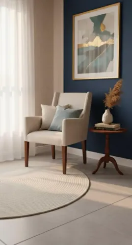 Cadeira de Braço Tok&Stok - Estrutura Impecável (com.manchas de uso e desfiados)