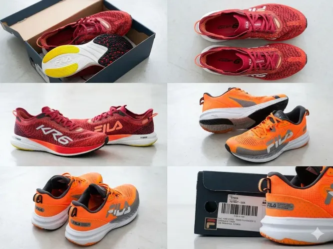 Tênis Fila (2 Pares) KR6 e Racer T2
