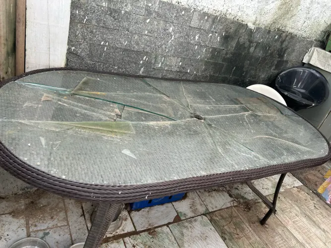 Mesa fibra sintética de jardim 
