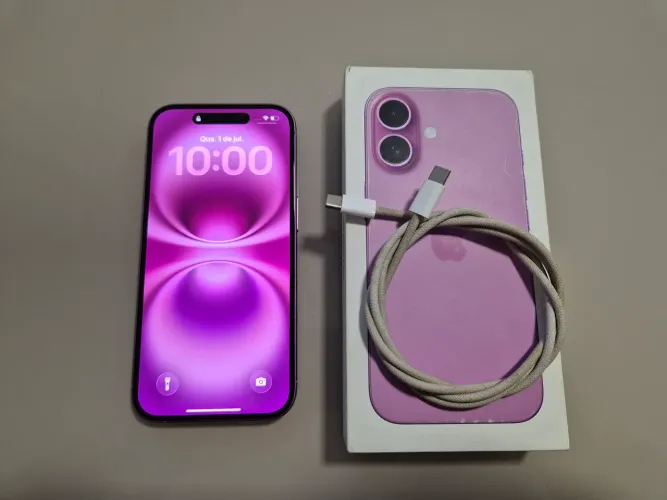 iPhone 16 Rosa 128gb - Sem detalhes