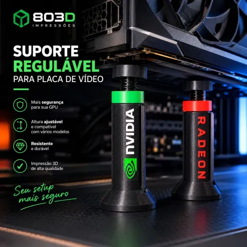 Suporte Regulável para Placa de Vídeo