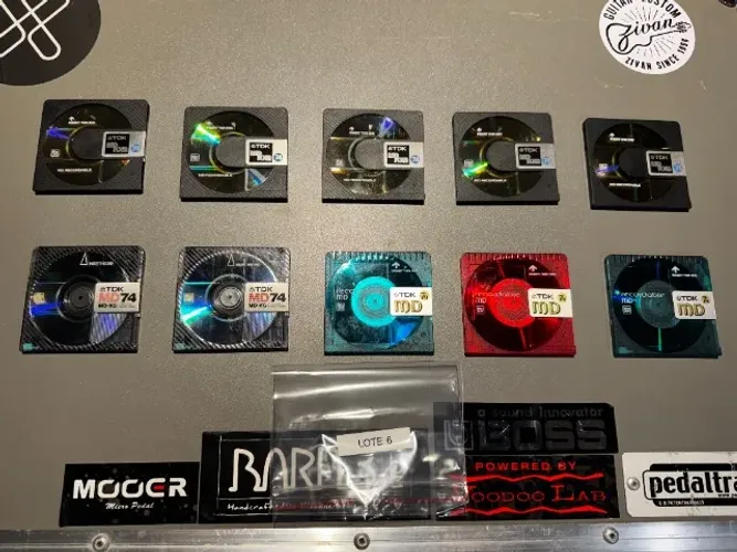 10 MiniDisc TDK MD-RXG 74 e MD-XG 74 Linha Premium TDK Original
