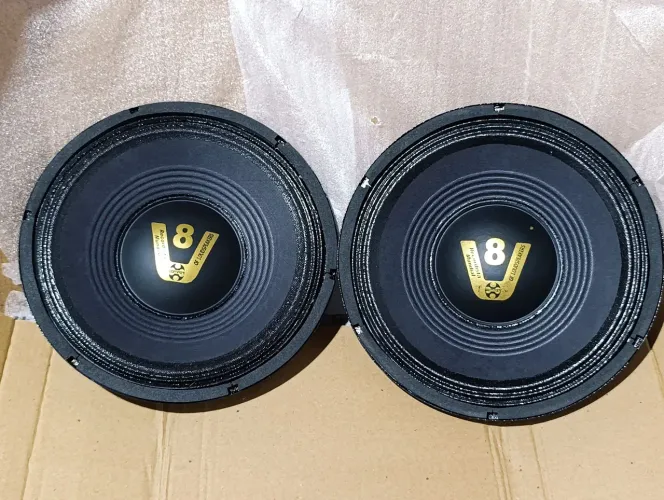 Par de Altos Falantes Woofers Compet 10" 200W RMS / 4 Ohms - NOVO NA CAIXA