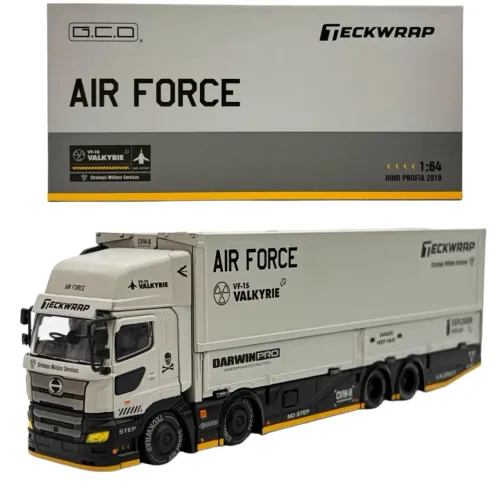 Caminhão GCD 1:64 DarwinPRO TECKWRAP HINO 700 AirForce HEC 2026 Limited