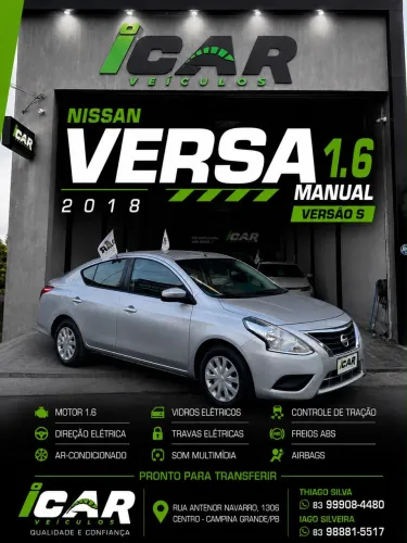 Nissan Versa S 1.6 16V Flexstart 4P Mec. 2018