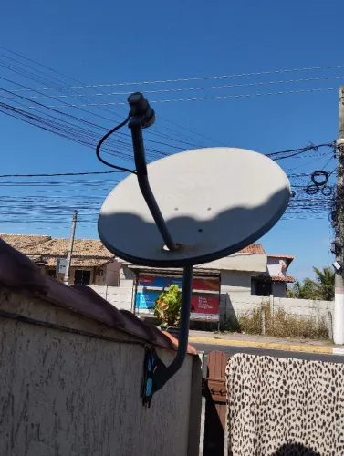 Antena de TV com 8mt de cabo