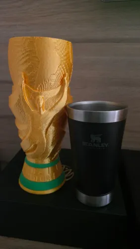 Taça da copa do mundo em 3D suporte para copo Stanley