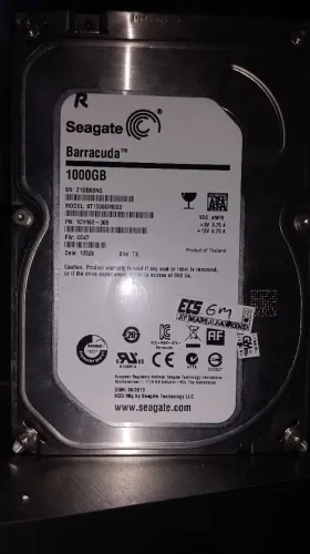 HD 1TB Seagate Barracuda 7200RPM - 100% Saudável (Testado)