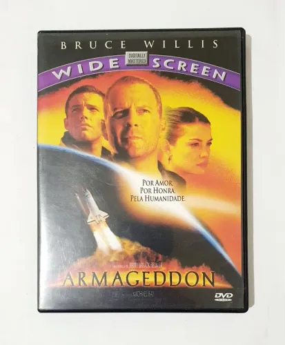 DVD ARMAGEDDON ORIGINAL 1997 WIDE SCREEN BRUCE WILLIS PRIMEIRA EDIÇÃO SUPER RARIDADE