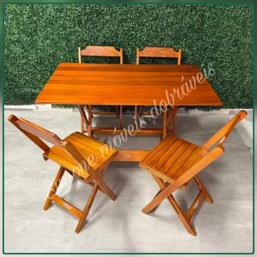 Mesa 1,20x70 dobrável madeira