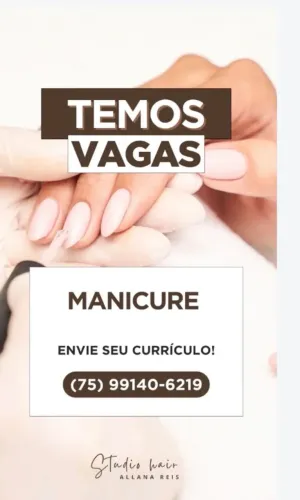 Vaga para Manicure 