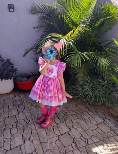 Vestido festa Junina infantil 