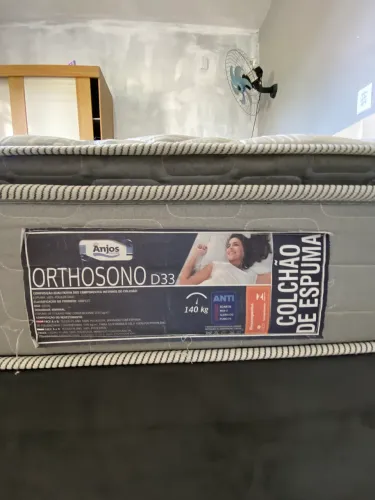 CAMA BOX QUEEN COM COLCHÃO ORTOPÉDICO