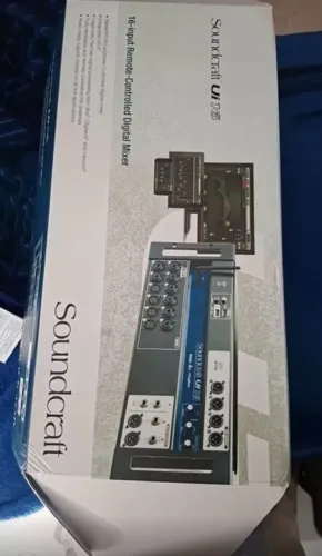 Mesa de Som Digital Soundcraft UI16 USB 16 Canais NUNCA FOI USADA. AINDA NA CAIXA