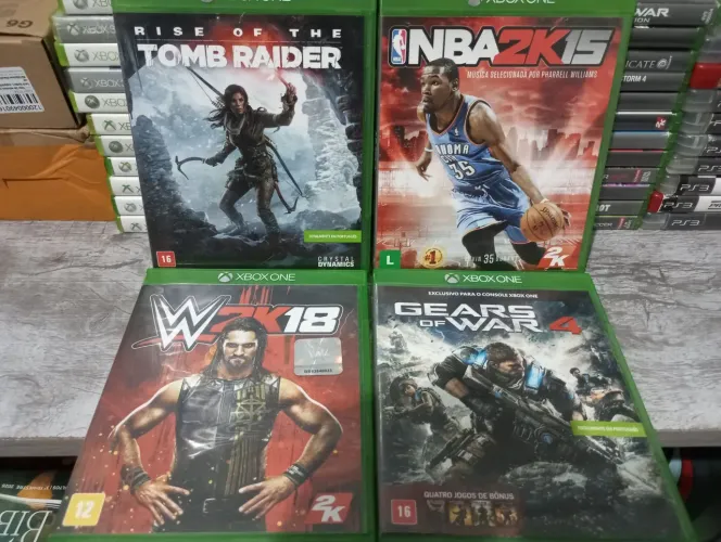 Lote de 4 jogos De xvideo One pra ir logo