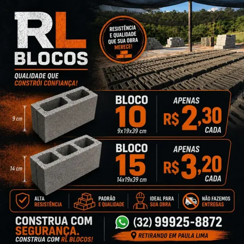 Blocos de concreto, pré moldados, tijolo de concreto
