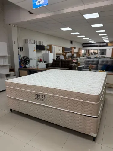 Cama Box Queen Ortobom Airtech Spring Pocket com Molas ensacadas - Entrega Imediata