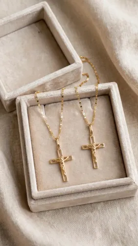 Cordão de ouro 18k piastrine