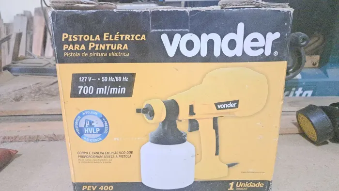 Pistola elétrica para pintura - VONDER NUNCA SAIU DA CAIXA