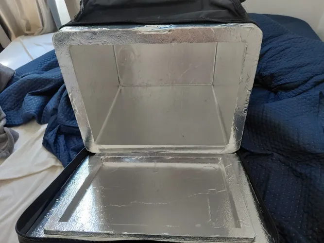 Bag motoboy com caixa térmica 
