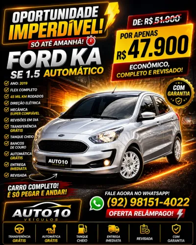 Ford KA 1.5 SE 12V Flex 5P Aut. 2019