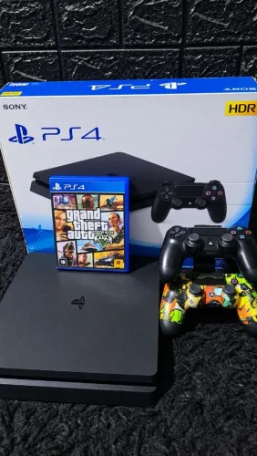 PS4 SLIM estado de novo com caixa