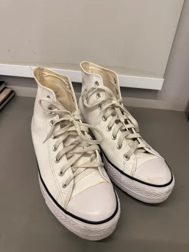 All star couro branco