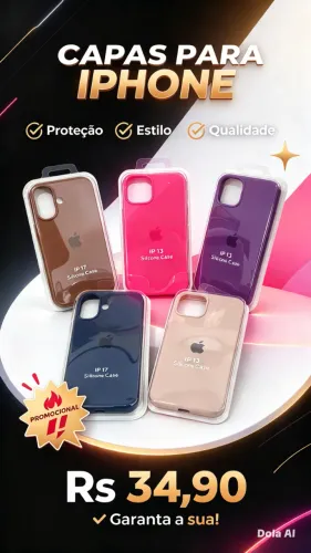 Proteja seu IPhone com estilo! Tenho essas case cores disponíveis. Escolha a sua favorita