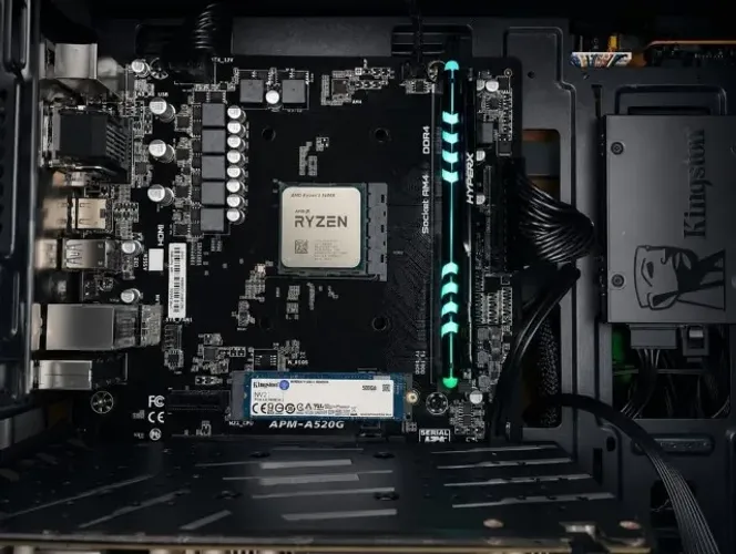 Kit ryzen 5 5600x + a520 (COM GARANTIA)