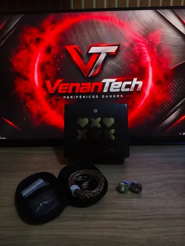 Fone IEM SIMGOT EW300 Hi-Fi com 3 Drivers NOVO!